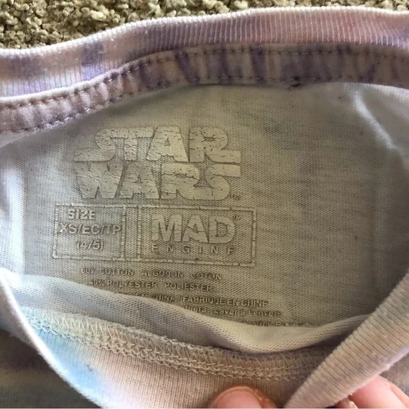 Star Wars "The Child" tie dye short sleeve graphic tee in size XS - Picture 3 of 3